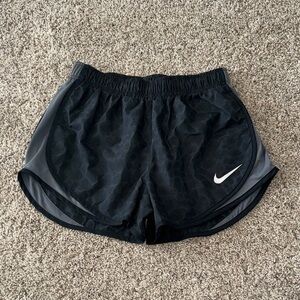 Nike Women's Black and Gray Athletic Shorts